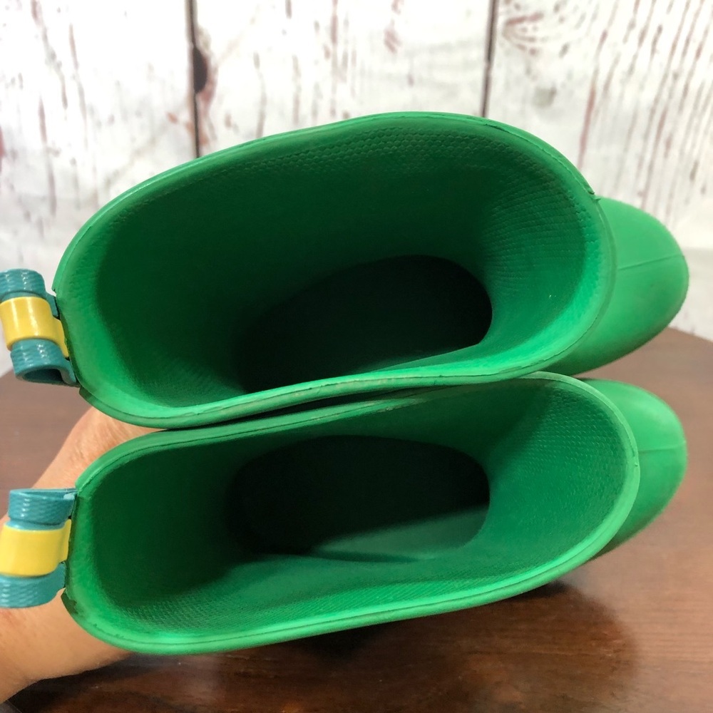 TOTES Kids Green Rain Boots - Comfortable Waterproof Boot 9-10 - Picture 10 of 12